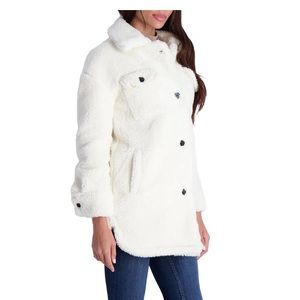 LUCKYBRAND Lightweight midi faux fur coat